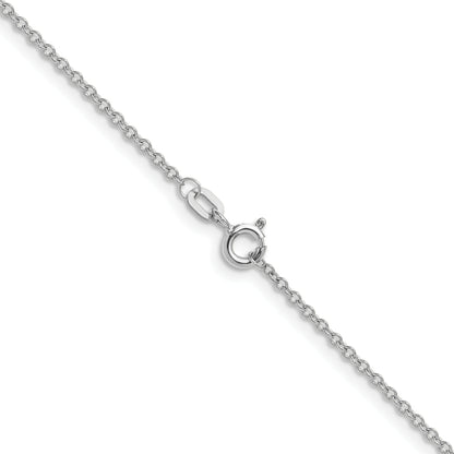 10K White Gold Wg 1.5mm Cable Chain