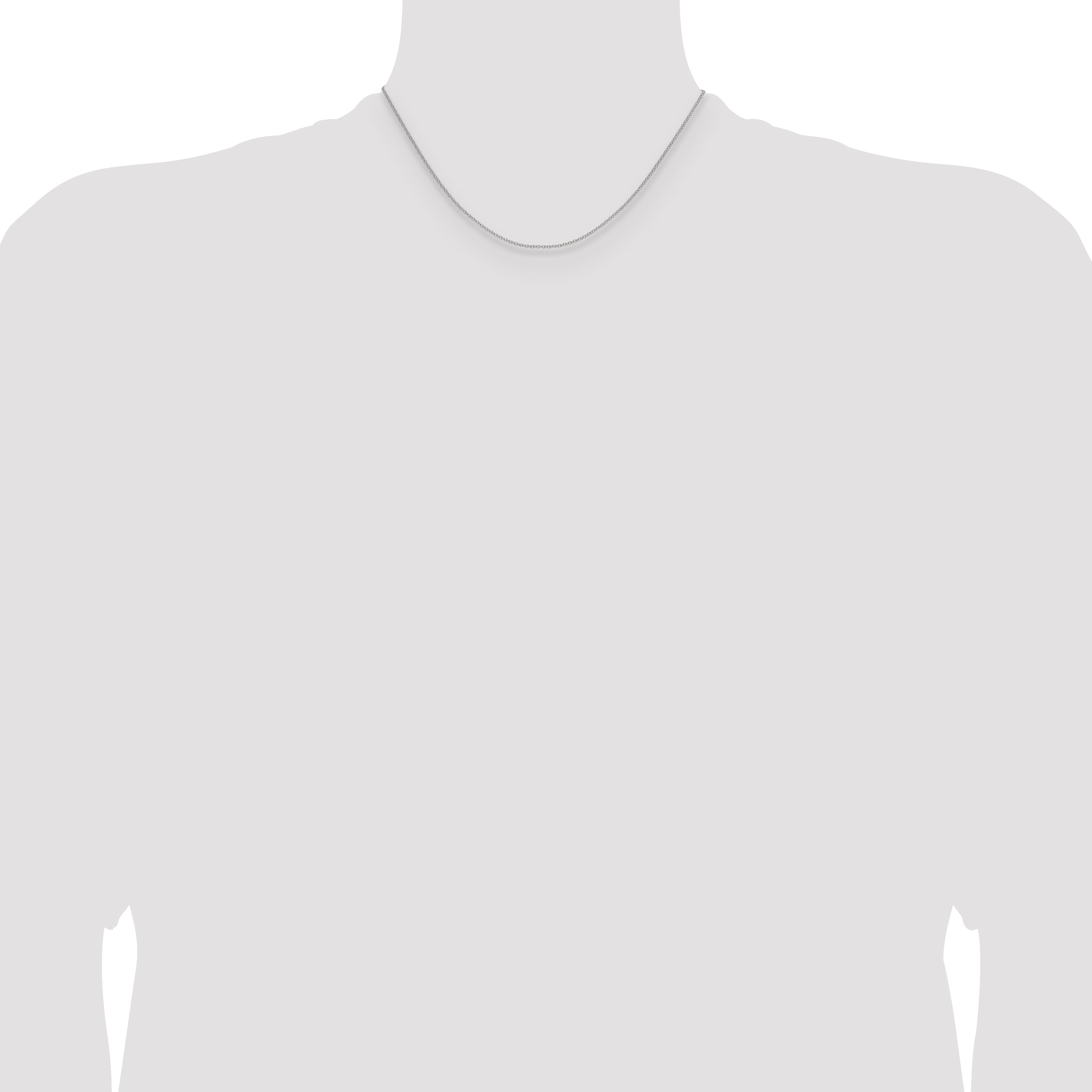 10K White Gold Wg 1.5mm Cable Chain