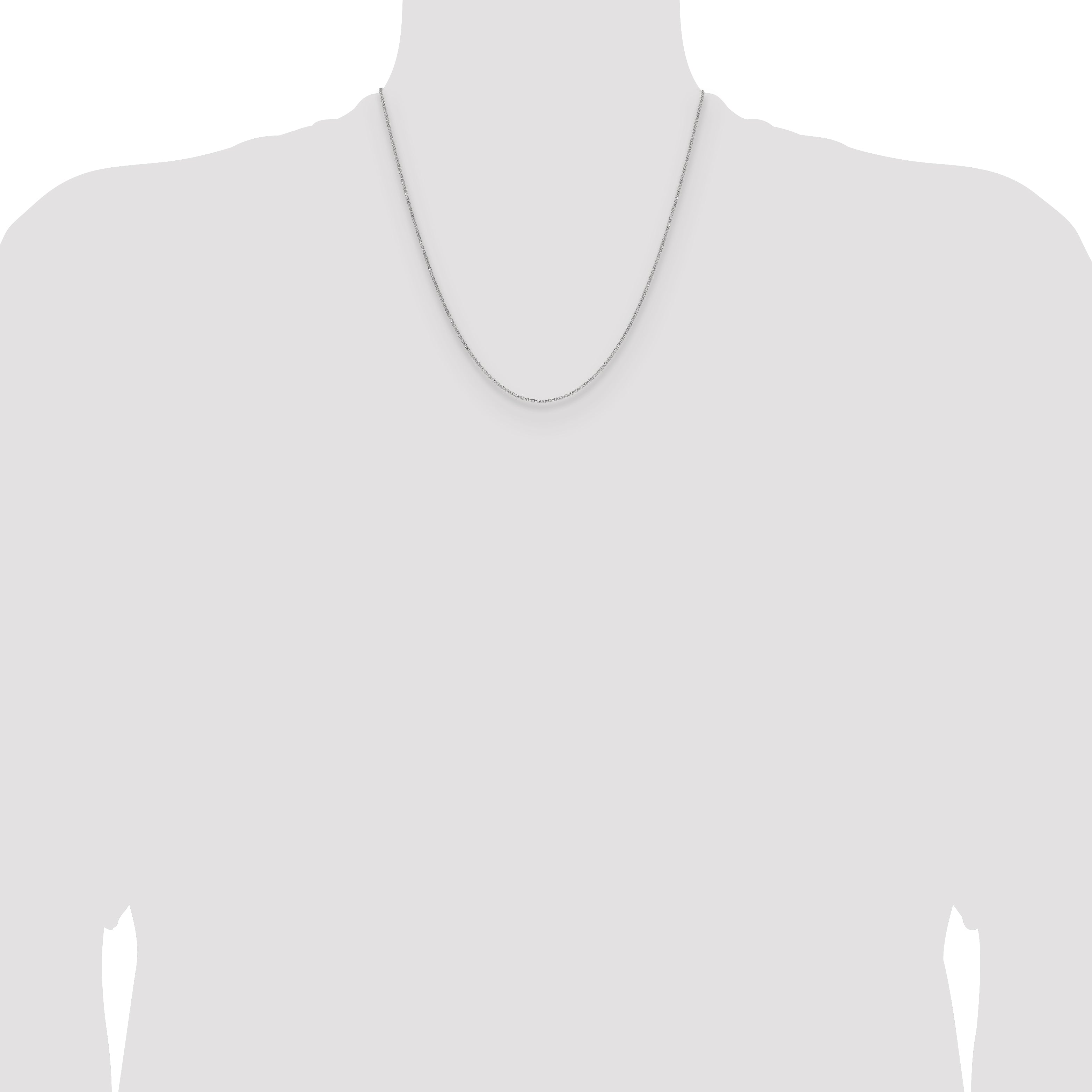 10K White Gold Wg 1.5mm Cable Chain