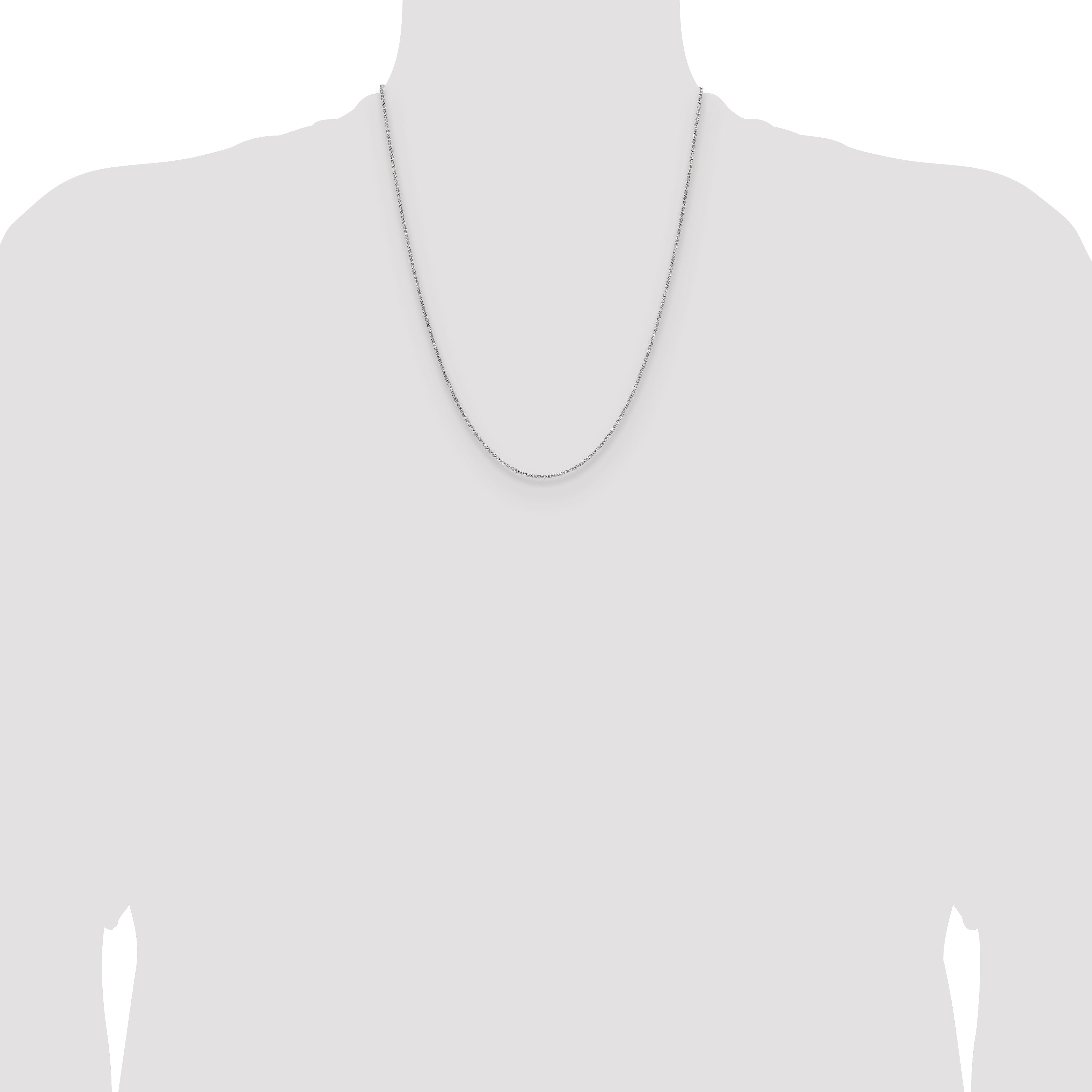 10K White Gold Wg 1.5mm Cable Chain