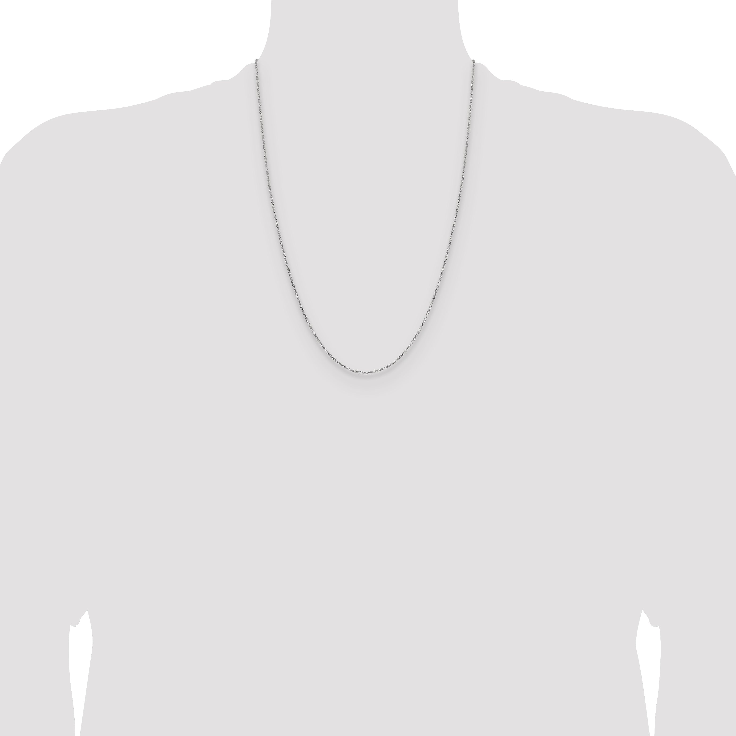 10K White Gold Wg 1.5mm Cable Chain