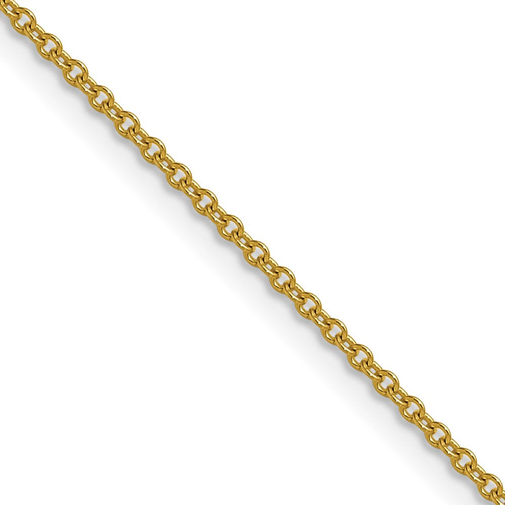 10K Yellow Gold 1.5mm Cable Chain Necklace