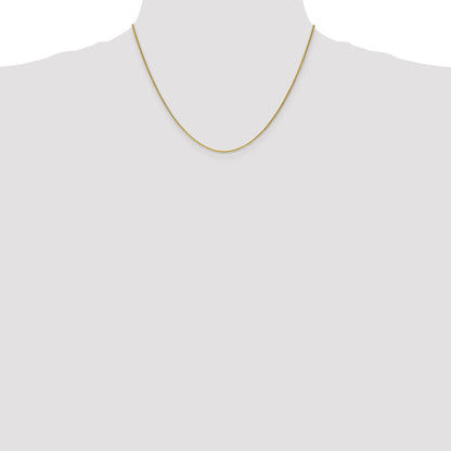 10K Yellow Gold 1mm Round Open Link Cable Chain