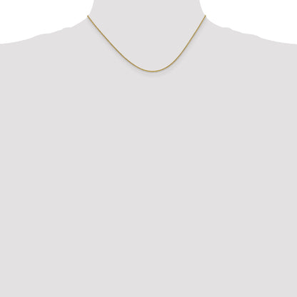 10K Yellow Gold 1.4mm Round Open Link Cable Chain
