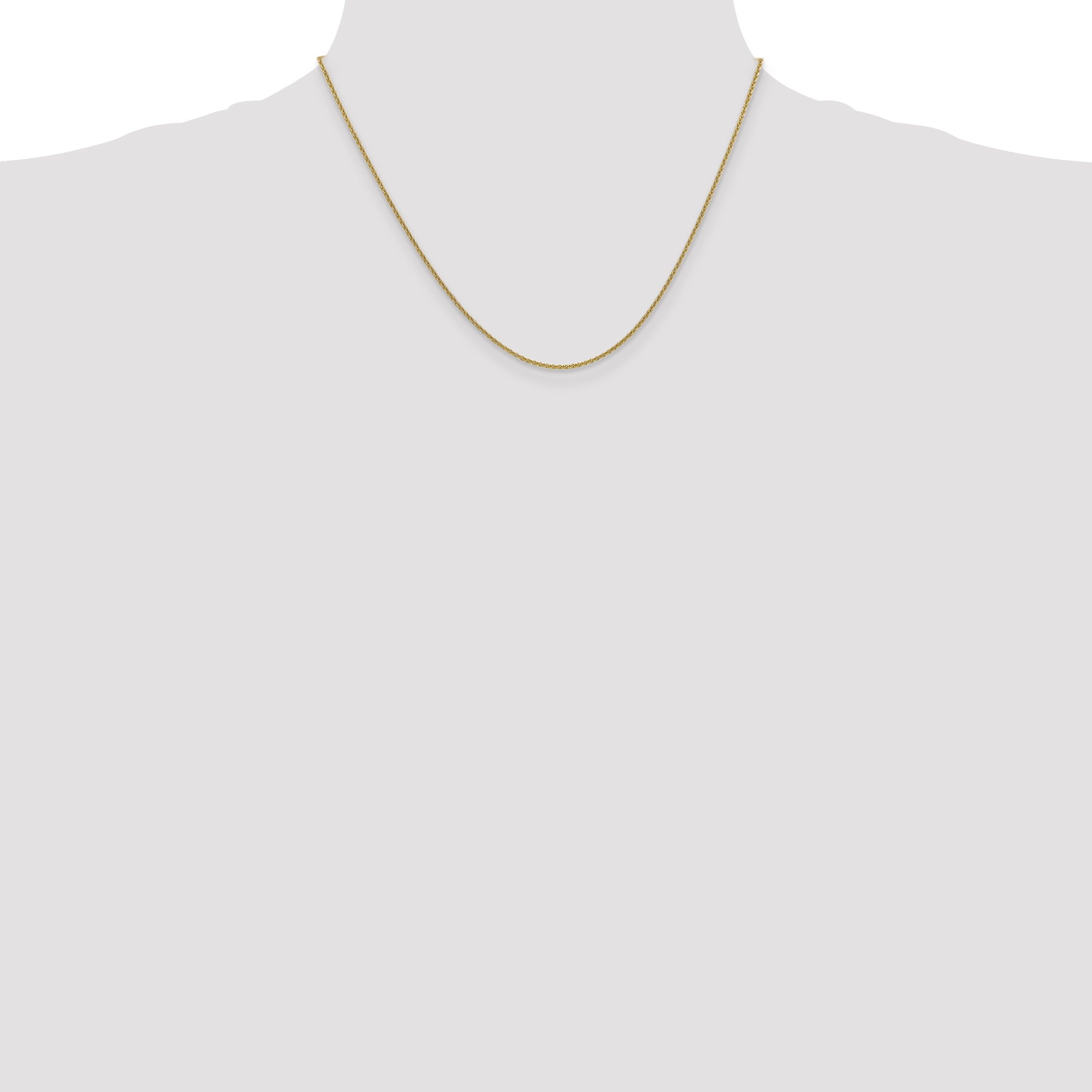 10K Yellow Gold 1.4mm Round Open Link Cable Chain