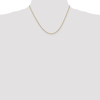 10K Yellow Gold 1.4mm Round Open Link Cable Chain