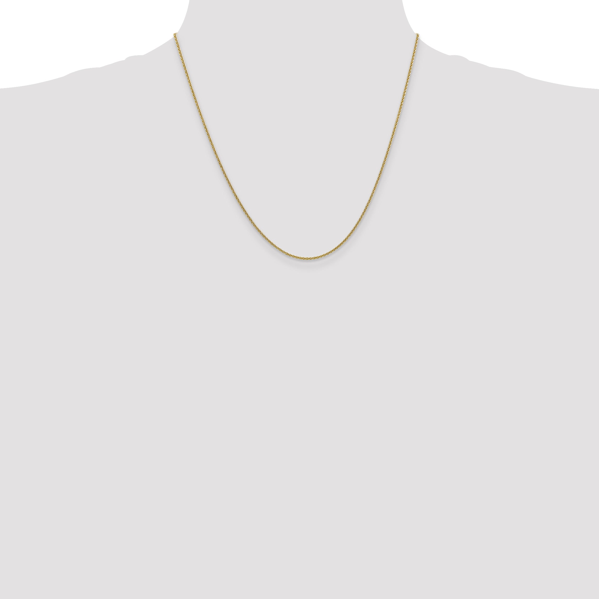 10K Yellow Gold 1.4mm Round Open Link Cable Chain