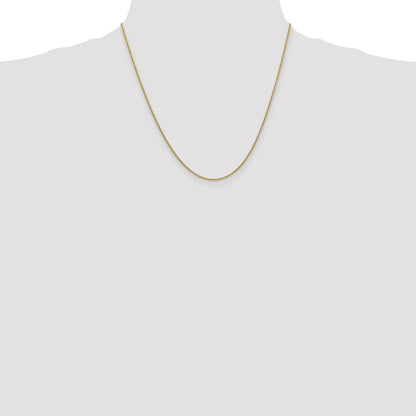 10K Yellow Gold 1.4mm Round Open Link Cable Chain