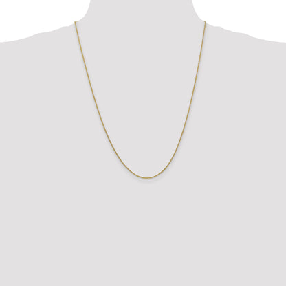 10K Yellow Gold 1.4mm Round Open Link Cable Chain