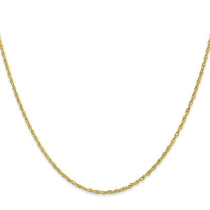 10K Yellow Gold 1.3mm Heavy-Baby Rope Chain Necklace