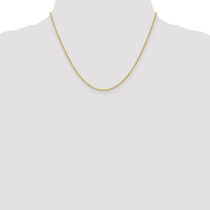 10K Yellow Gold 1.3mm Heavy-Baby Rope Chain Necklace