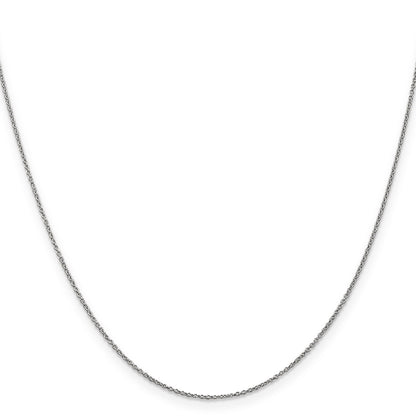 10K White Gold Wg .9mm Cable Chain