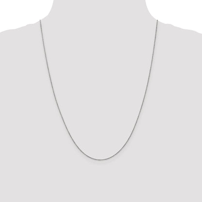 10K White Gold Wg .9mm Cable Chain