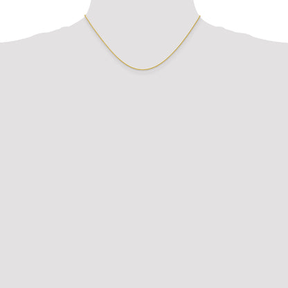 16 Inch 10K Yellow Gold 1.0mm Parisian Wheat Chain Necklace