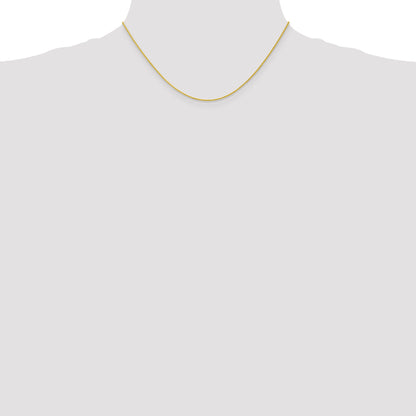 16 Inch 10K Yellow Gold 1.2mm Parisian Wheat Chain Necklace