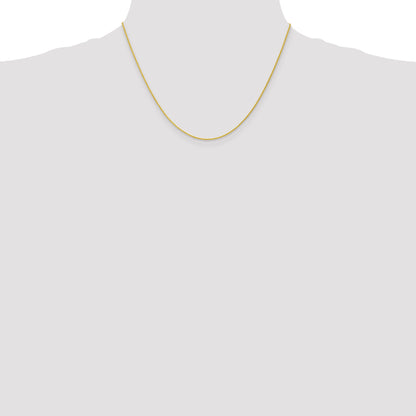 18 Inch 10K Yellow Gold 1.2mm Parisian Wheat Chain Necklace