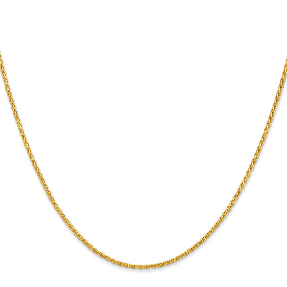 10K Yellow Gold 1.5mm Parisian Wheat Chain Necklace