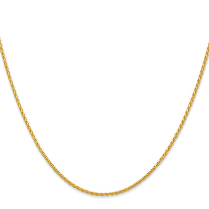 10K Yellow Gold 1.5mm Parisian Wheat Chain Necklace