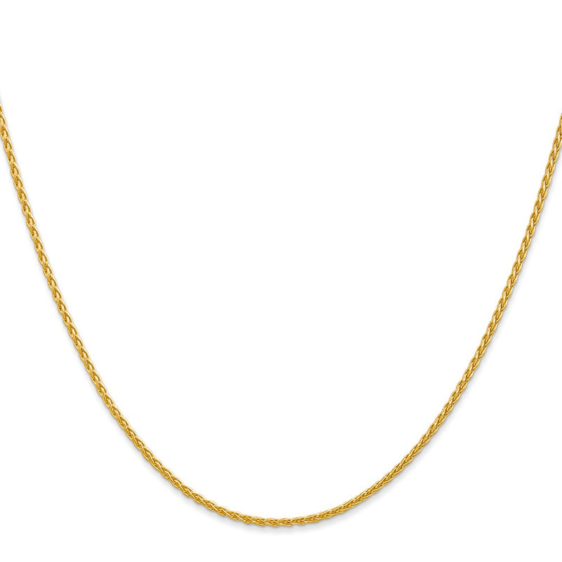 10K Yellow Gold 1.5mm Parisian Wheat Chain Necklace