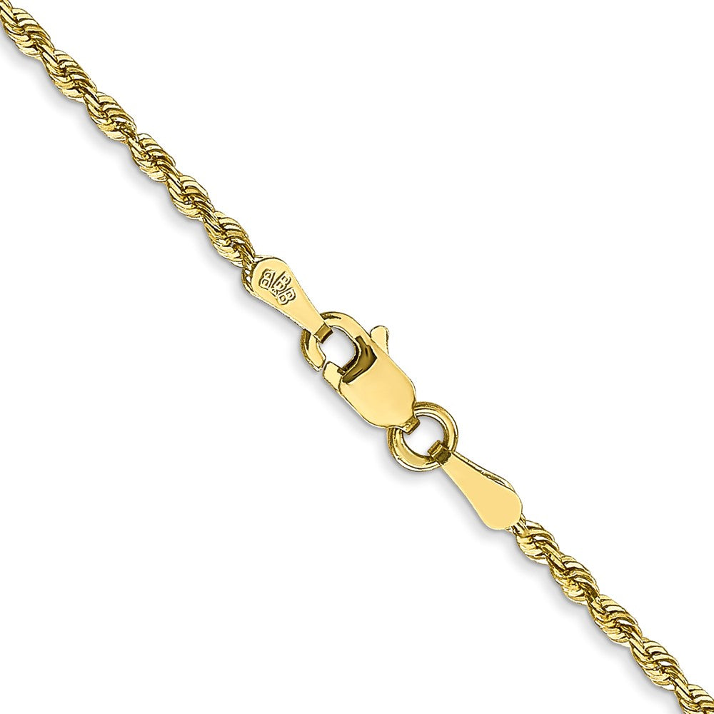 10K Yellow Gold 1.85mm D/C Quadruple Rope Chain Necklace