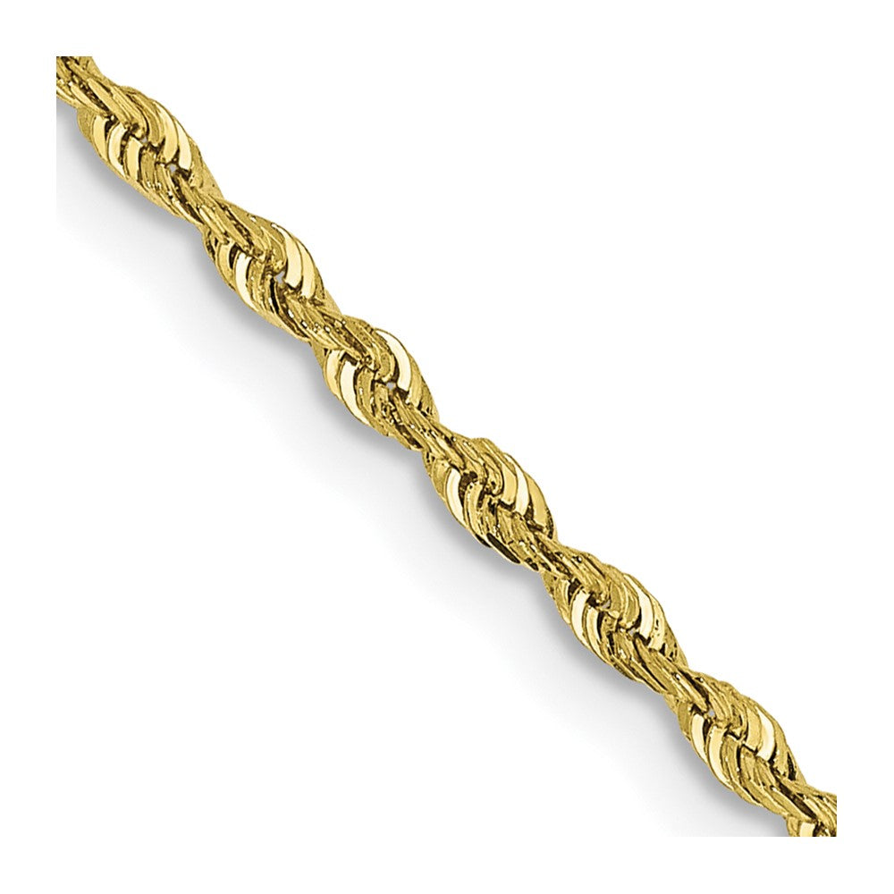 10K Yellow Gold 1.85mm D/C Quadruple Rope Chain Necklace