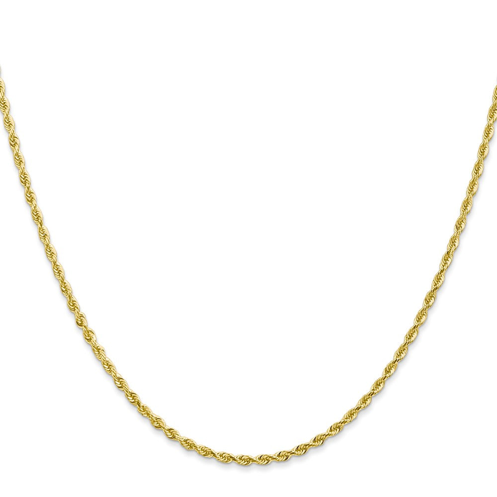 10K Yellow Gold 2mm D/C Quadruple Rope Chain Necklace