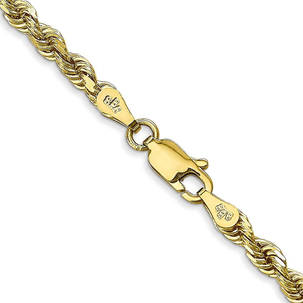 26 Inch 10K Yellow Gold 3.35mm D/C Quadruple Rope Chain Necklace
