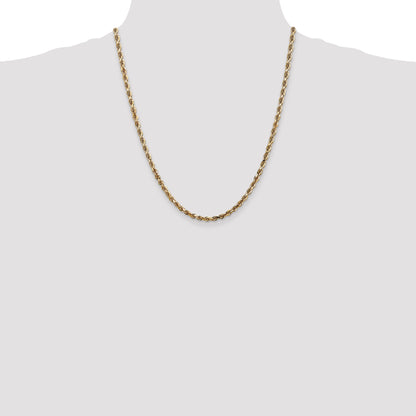 10K Yellow Gold 4mm D/C Quadruple Rope Chain