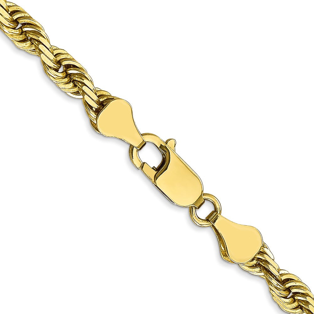 10K Yellow Gold 5mm D/C Quadruple Rope Chain Necklace