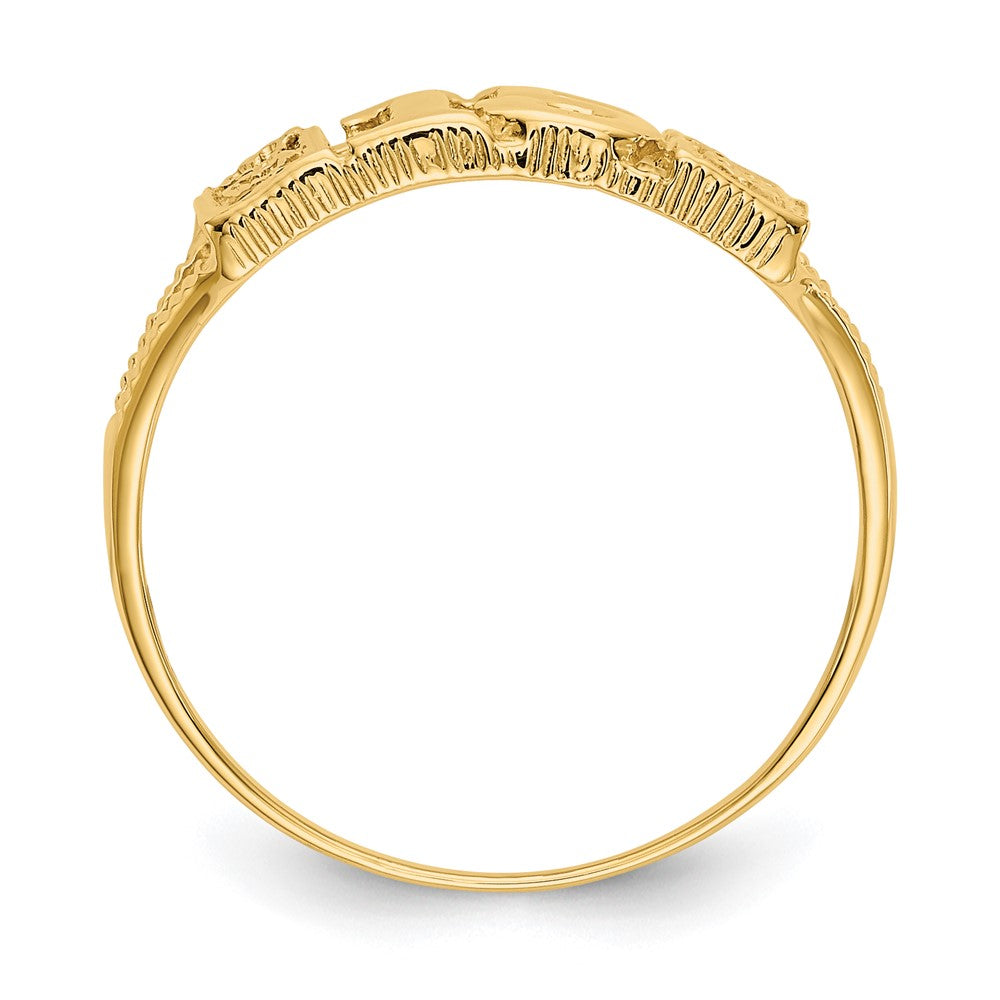 10K Yellow Gold 15 Ring