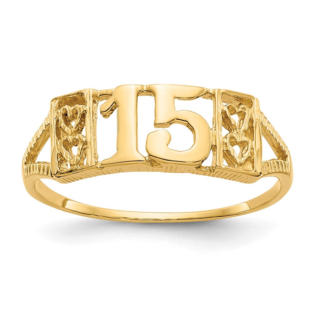 10K Yellow Gold 15 Ring
