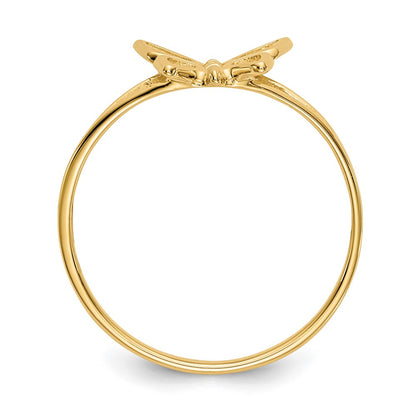 10K Yellow Gold Children'S Butterfly Ring