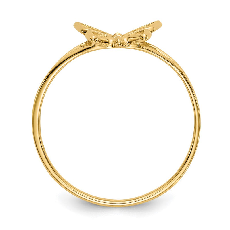 10K Yellow Gold Children'S Butterfly Ring