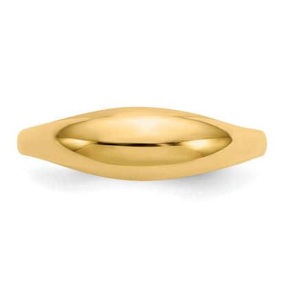 10K Yellow Gold Childs Polished Dome Ring