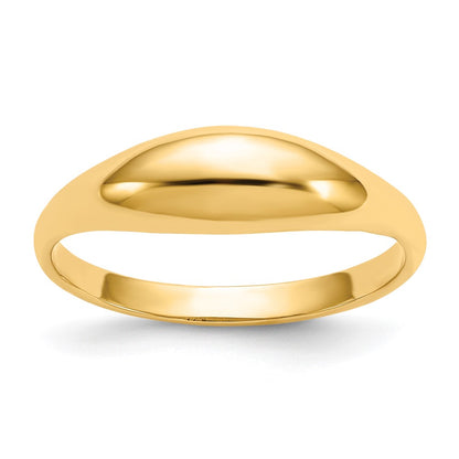 10K Yellow Gold Childs Polished Dome Ring