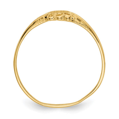 10K Yellow Gold Childs Fancy Signet Ring