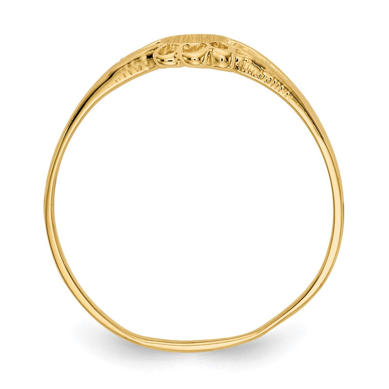 10K Yellow Gold Childs Fancy Signet Ring