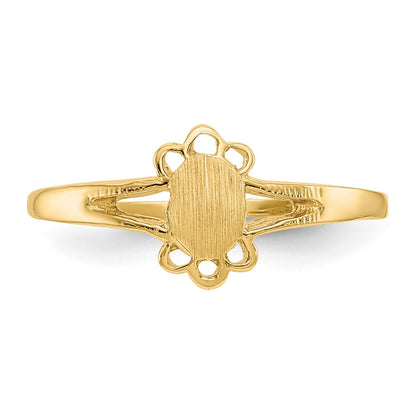 10K Yellow Gold Childs Fancy Signet Ring