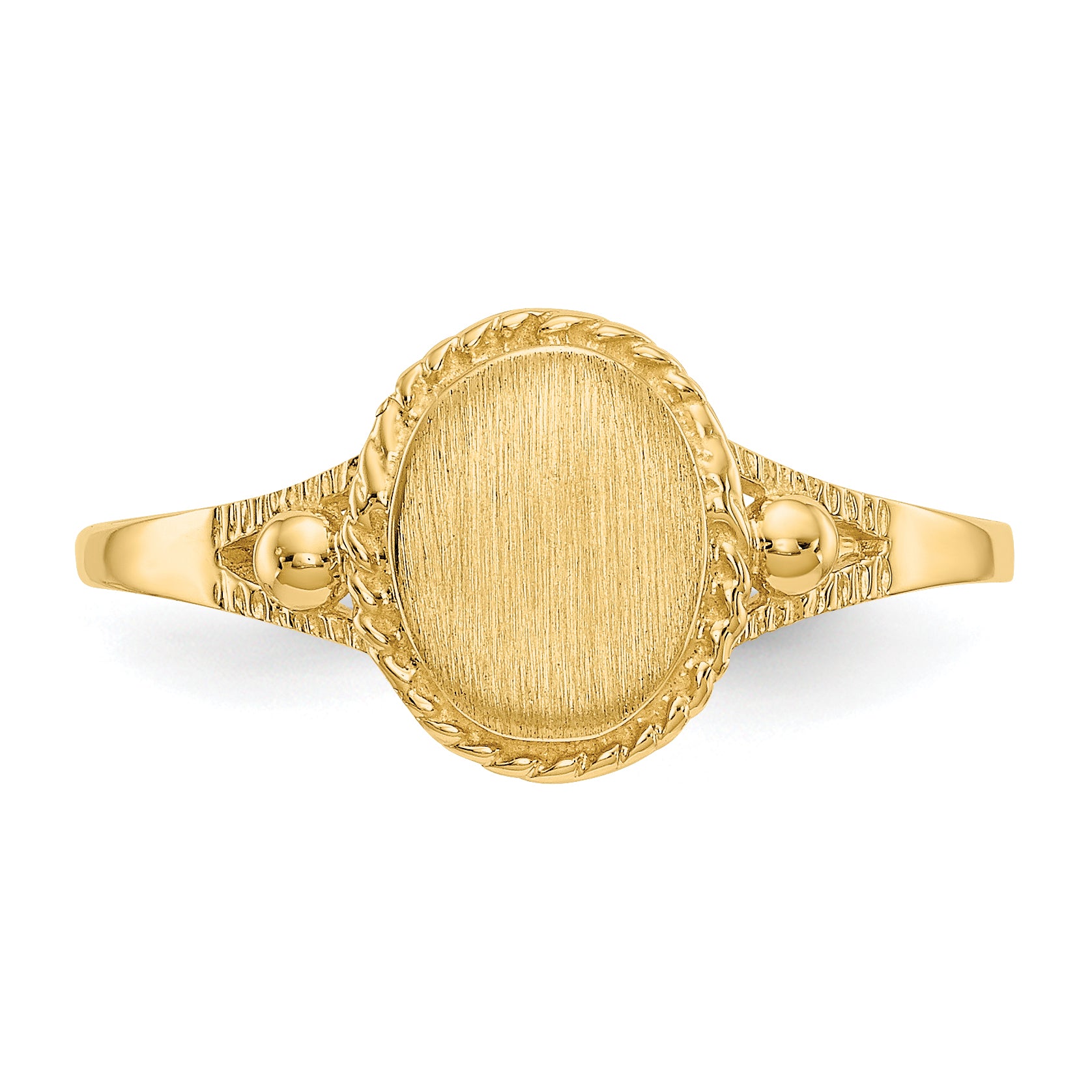 10K Yellow Gold Childs Fancy Signet Ring