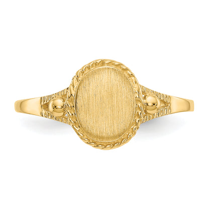 10K Yellow Gold Childs Fancy Signet Ring