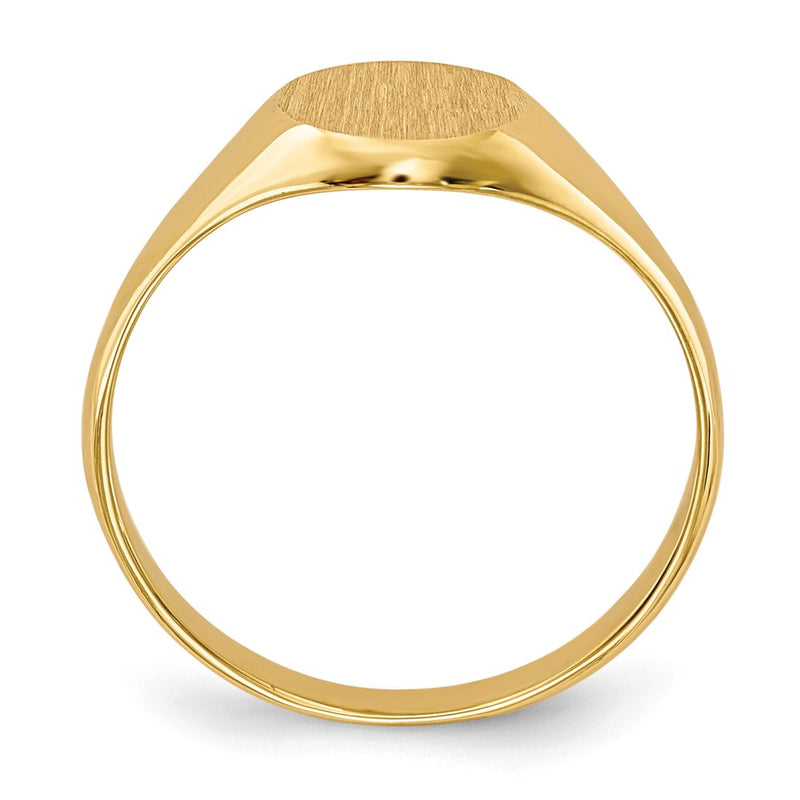 10K Yellow Gold Childs Closed Back Signet Ring