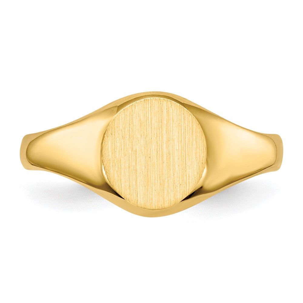 10K Yellow Gold Childs Closed Back Signet Ring