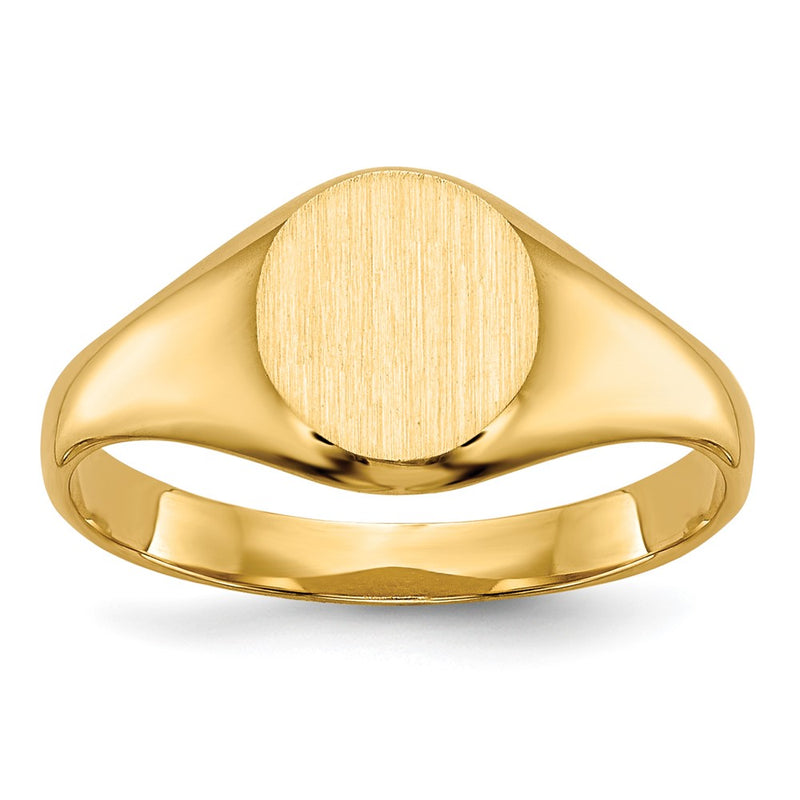 10K Yellow Gold Childs Closed Back Signet Ring