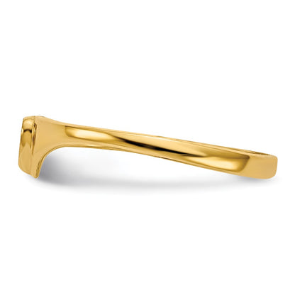 10K Yellow Gold Children'S Heart Ring