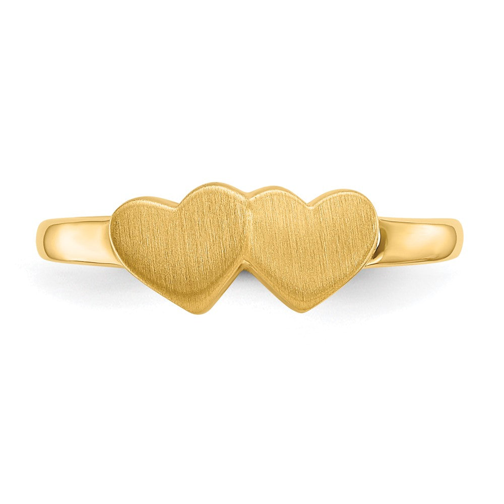 10K Yellow Gold 5.0X5.5mm Open Back Signet Ring