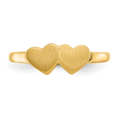 10K Yellow Gold 5.0X5.5mm Open Back Signet Ring