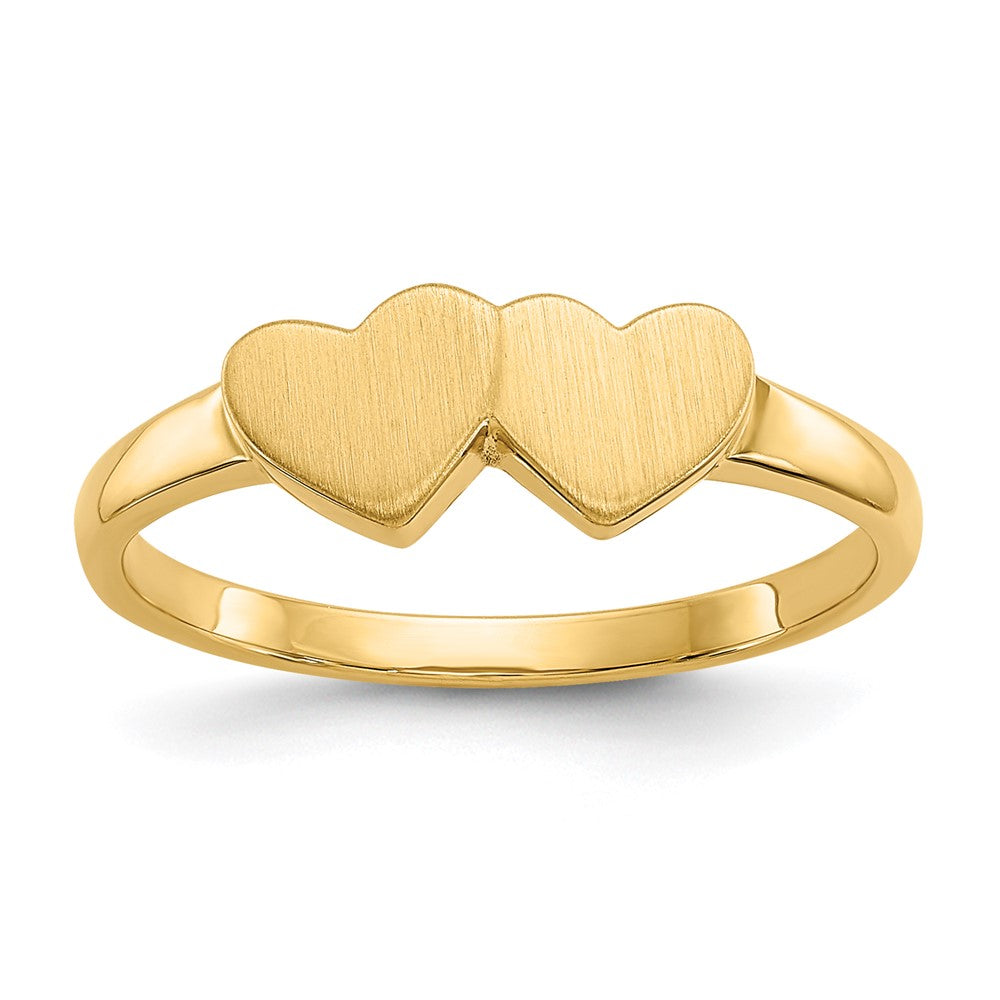 10K Yellow Gold 5.0X5.5mm Open Back Signet Ring