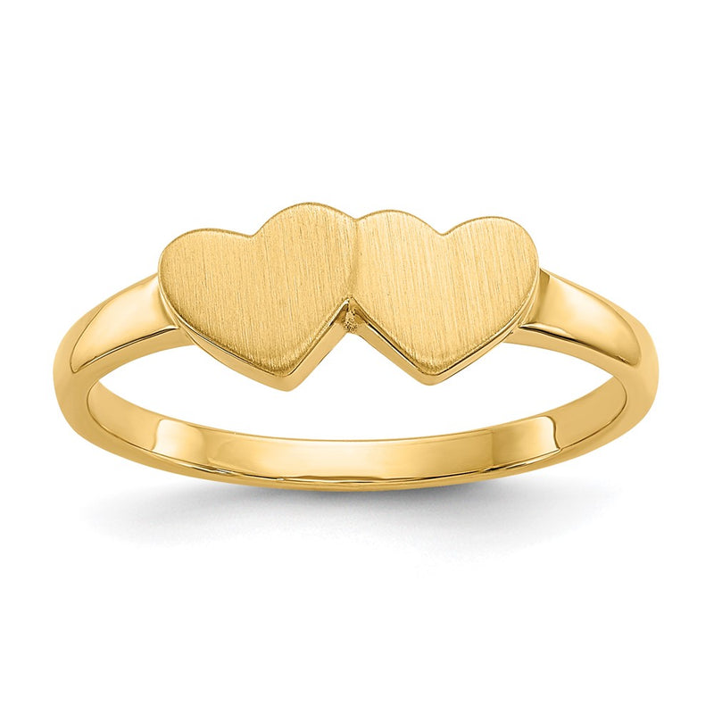 10K Yellow Gold 5.0X5.5mm Open Back Signet Ring