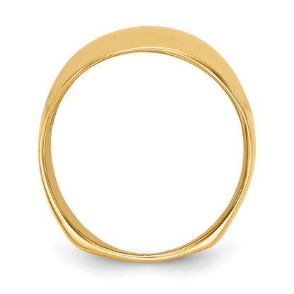 10K Yellow Gold 10K Polished Dome Ring