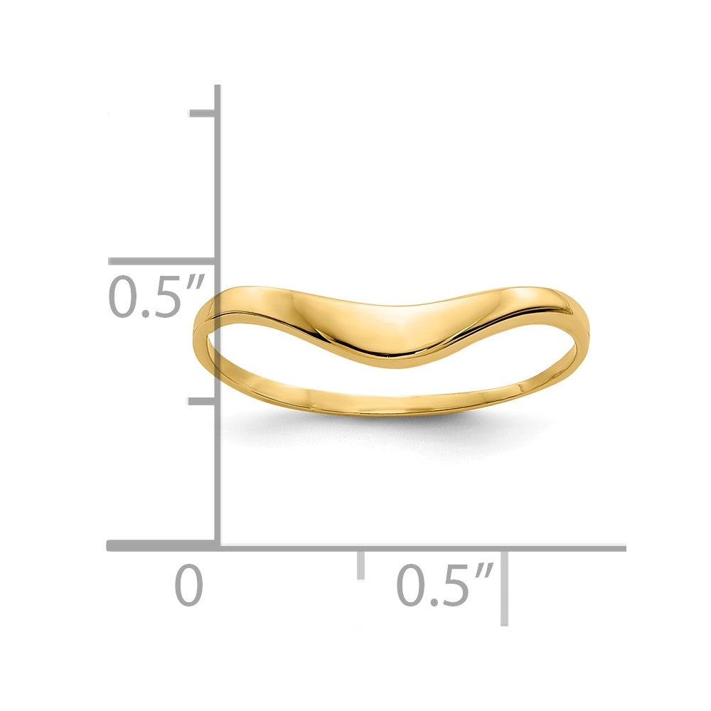 10K Yellow Gold 10K Polished Dome Ring